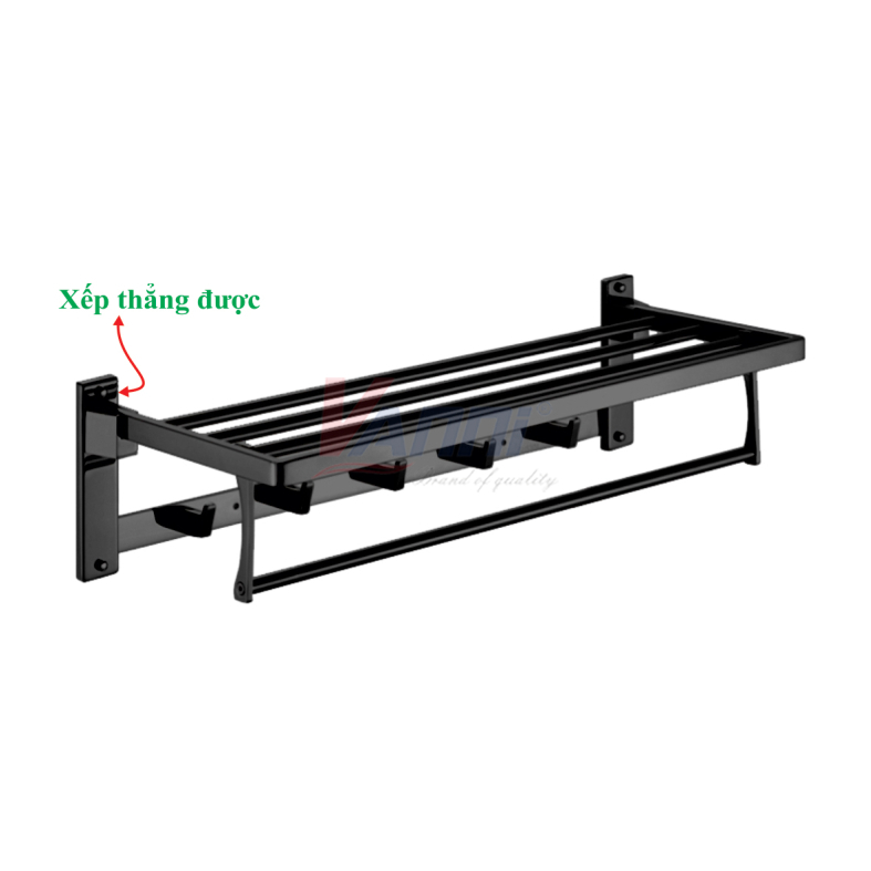 Kệ inox 304 mạ đen mk-05k