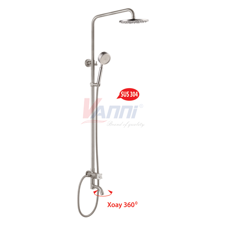 Sen cây tắm đứng lạnh sus304, xoay 360° vn-8156