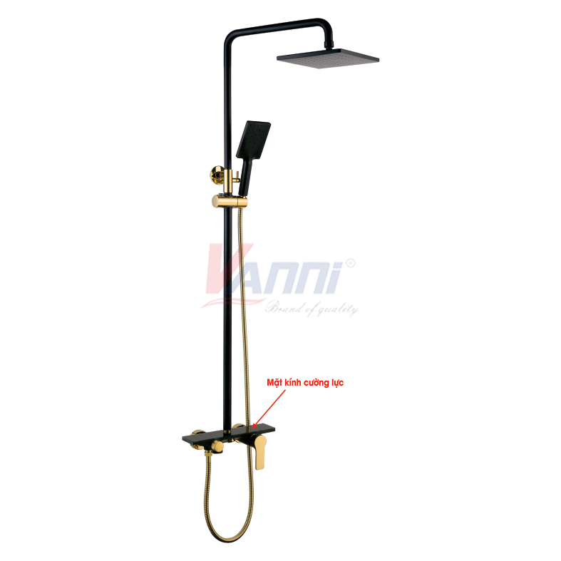 Sen cây tắm đứng nóng lạnh sơn đen vn-8144