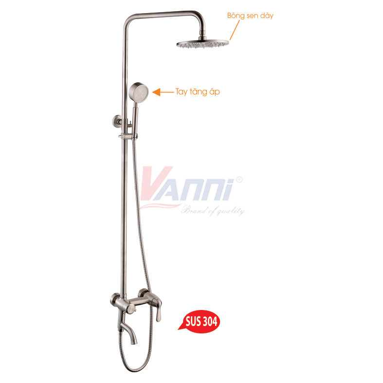 Sen cây tắm đứng nóng lạnh sus 304 vn-8133