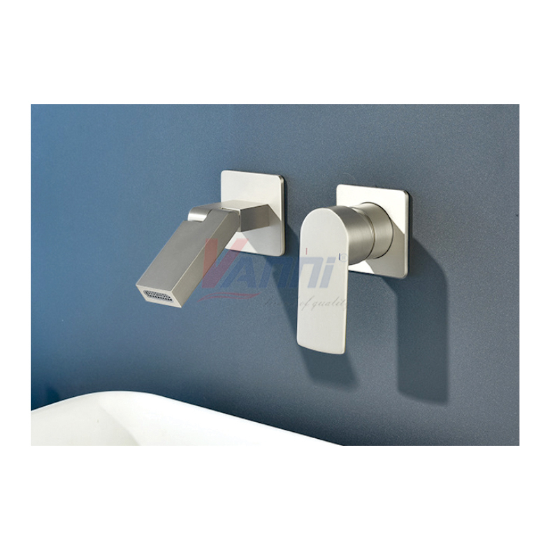Vòi lavabo âm tường nóng lạnh sus304 vn-142m