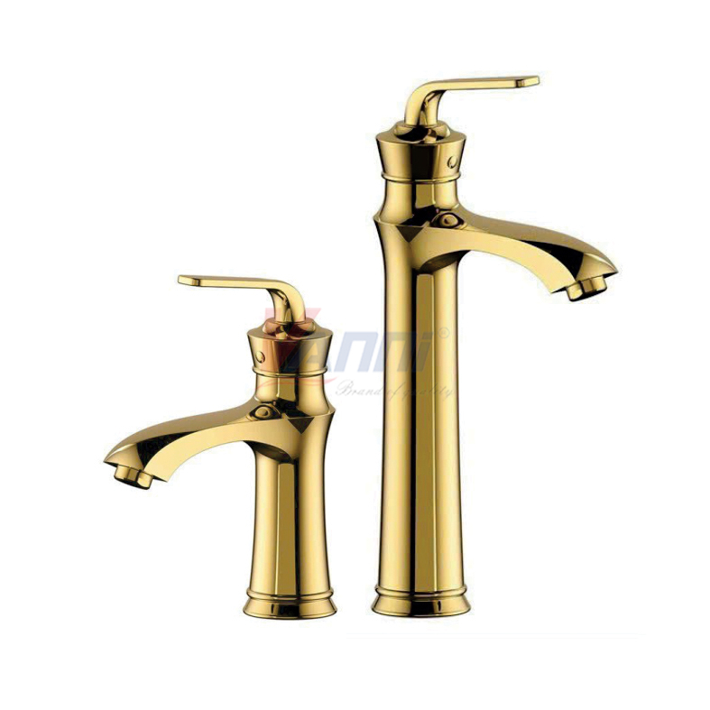 Vòi lavabo nóng lạnh mạ vàng 20/30cm vn-255