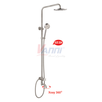Sen cây tắm đứng lạnh sus304, xoay 360° VN-8156