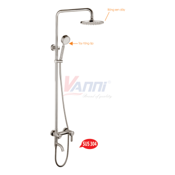 Sen cây tắm đứng nóng lạnh sus 304 thân đúc VN-8111T