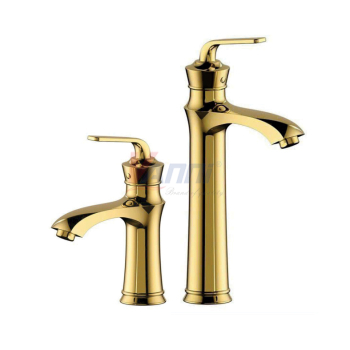 Vòi lavabo nóng lạnh mạ vàng 20/30cm VN-255